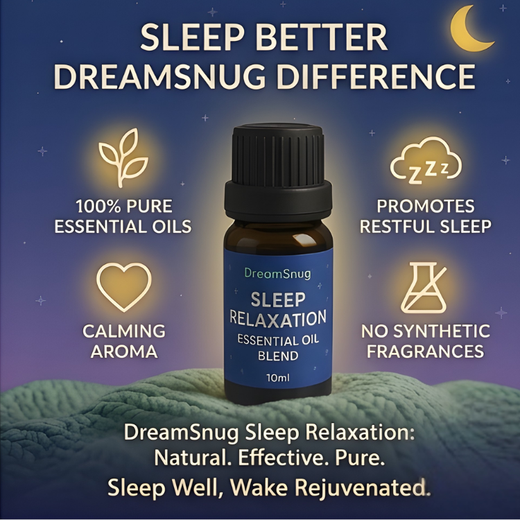DreamSnug sleep relaxation essential oil blend Australia — 100% pure aromatherapy for natural sleep support