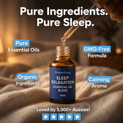 DreamSnug sleep relaxation essential oil blend Australia — 100% pure aromatherapy for natural sleep support