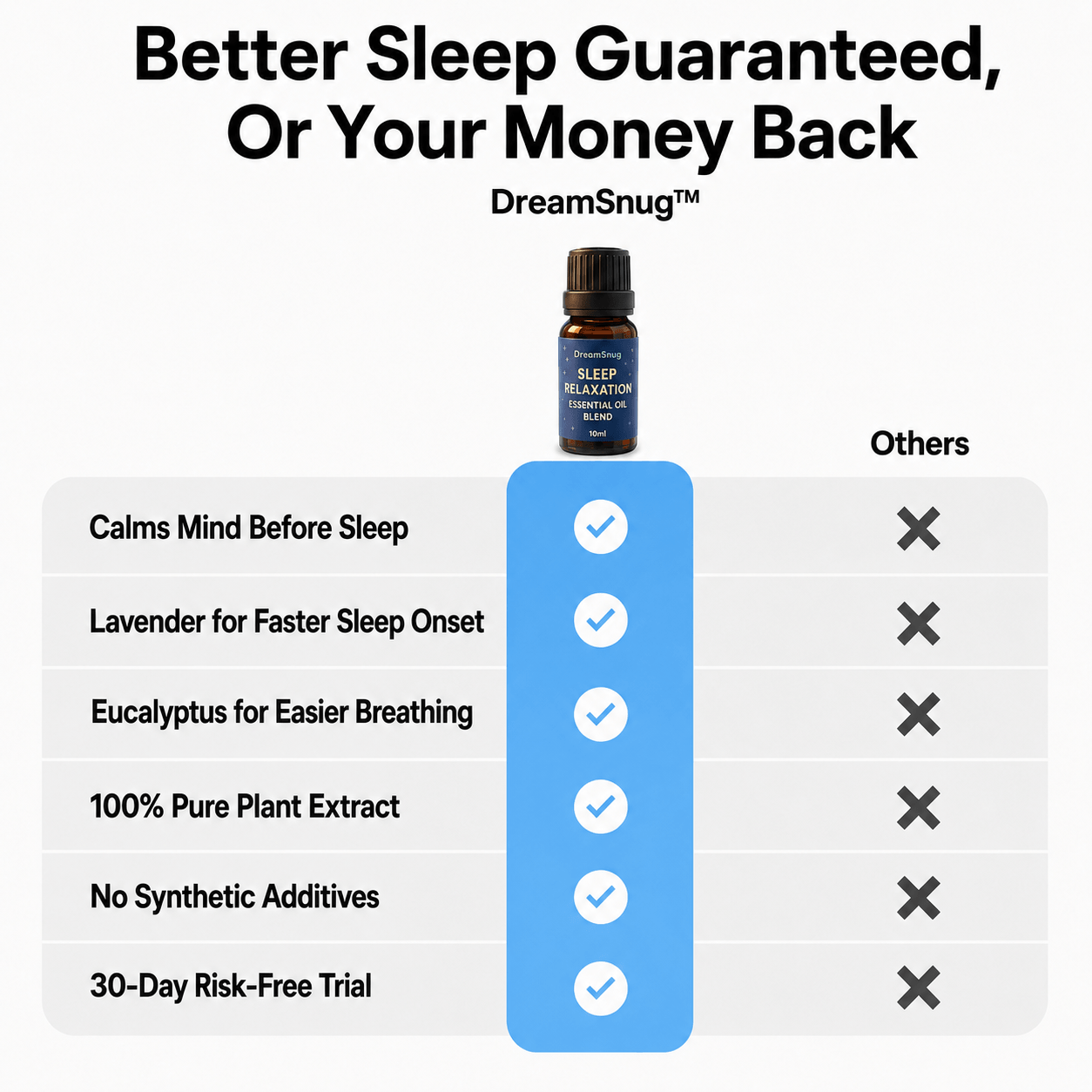 DreamSnug essential oils for sleep Australia — sleep relaxation blend bottle for a calming bedtime ritual
