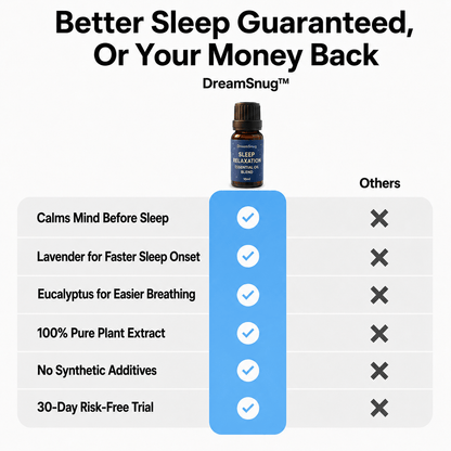 DreamSnug essential oils for sleep Australia — sleep relaxation blend bottle for a calming bedtime ritual